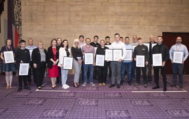 The winners at the Apprenticeship Awards 